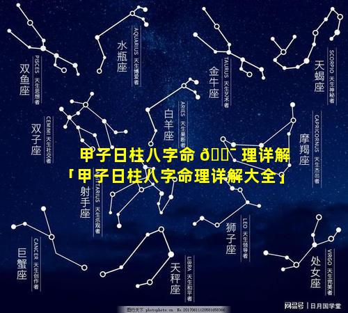 甲子日柱八字命 🐯 理详解「甲子日柱八字命理详解大全」